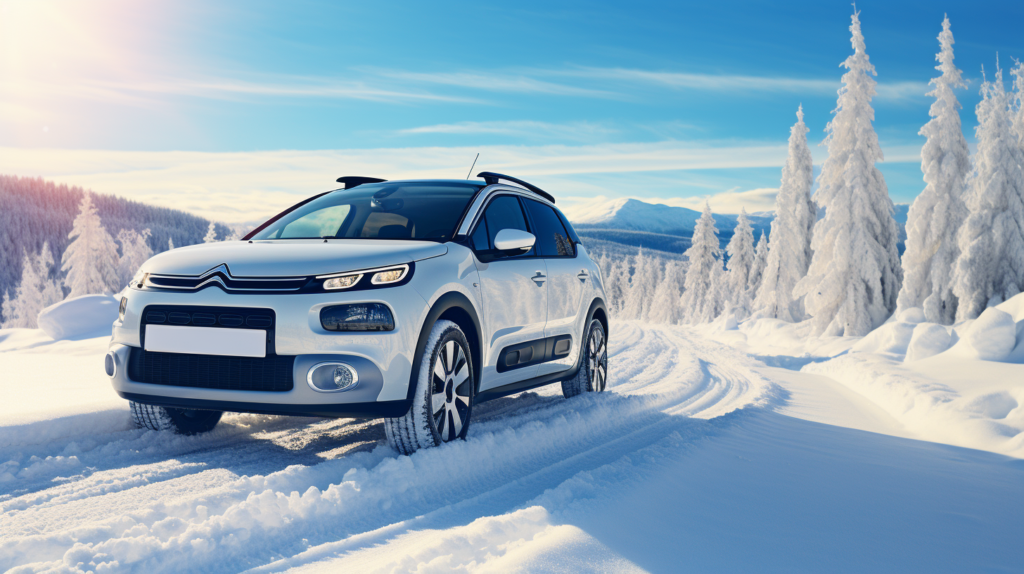 Citroën-Auto im Winter